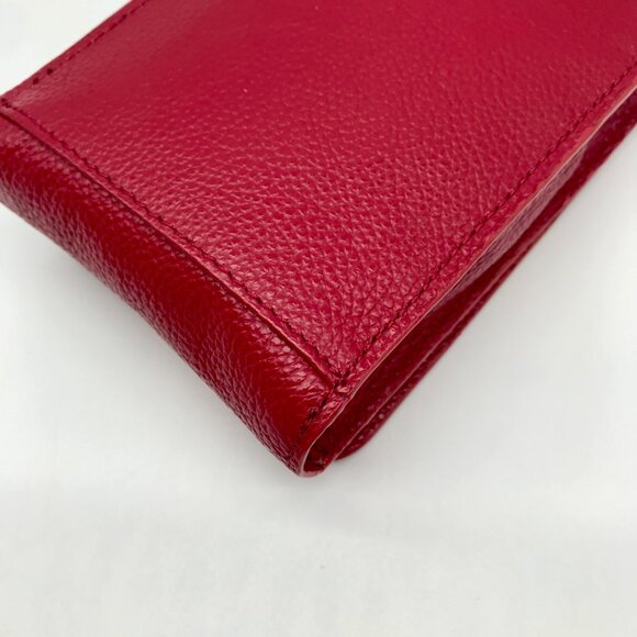 Brighton Red  Pebbled Leather Pretty Tough Rox Phone Organizer - Picture 7 of 11